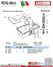 Partes de Reemplazo Operador Para Puerta Abatible Enterrado Marca Faac MOD.760 FAAC, ADS Puertas y Portones Automaticos S.A. de C.V.